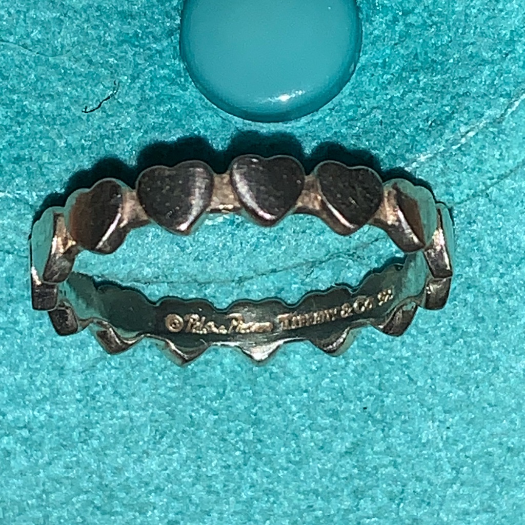 Authentic Tiffany & Co Silver Crown Of Heart Picasso Ring